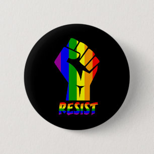 Badge Rond 5 Cm Résiste Lgbt Pride Amour T Chemise Gay Lesbian Coo