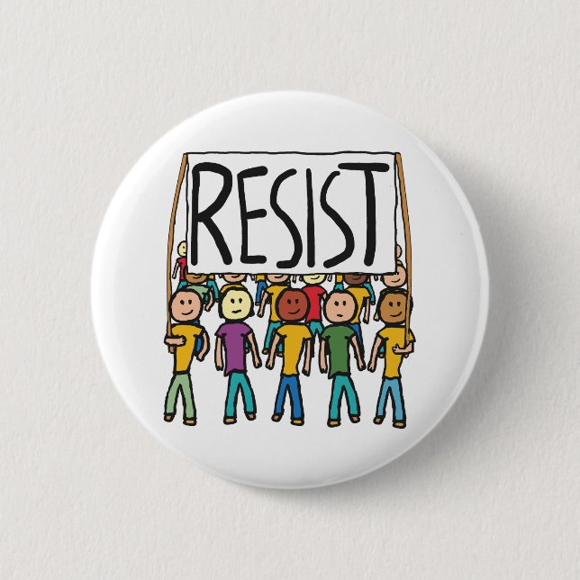 Badge Rond 5 Cm Résister (Devant)