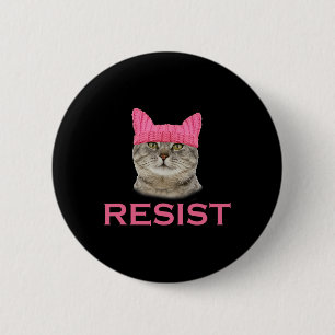 Badge Rond 5 Cm Résister à la protestation persistant Mars Casquet