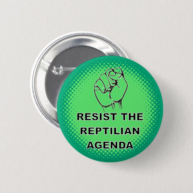 Badge Rond 5 Cm Résister À L'Agenda Républicain Personnalisé (Devant & derrière)