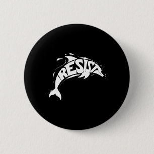 Badge Rond 5 Cm Résister à Trump Dolphin Protest Anti Trump Politi