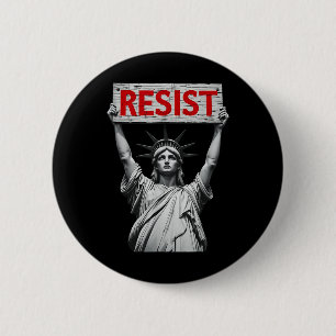 Badge Rond 5 Cm Résister à Trump Protestation Trump Anti Politique