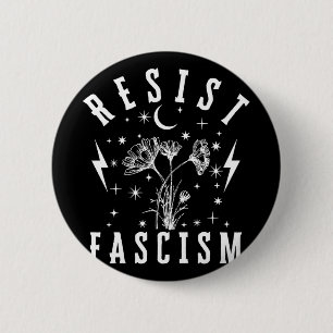 Badge Rond 5 Cm Résister au fascisme