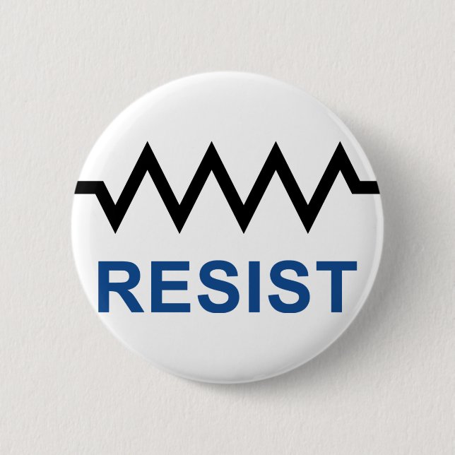 Badge Rond 5 Cm Résistez (Devant)
