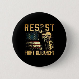 Badge Rond 5 Cm Résistez à Bernie Sanders dans la lutte contre l'o