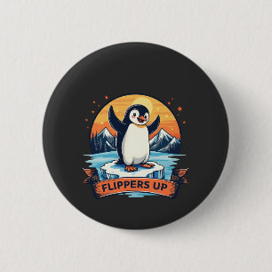 Badge Rond 5 Cm Résistez À Ce Que Je Me Tiens Avec Les Pingouins A