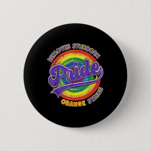 Badge Rond 5 Cm Résistez à Trump, enlevez les taches orange tenace