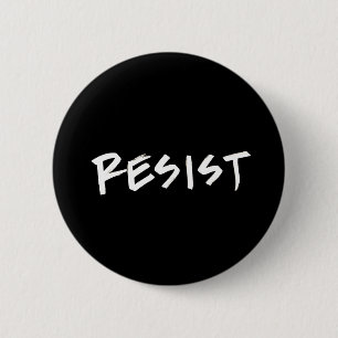 Badge Rond 5 Cm Résistez au bouton, taille standard