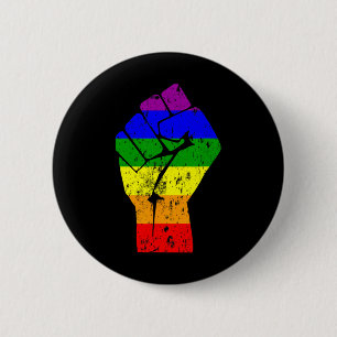 Badge Rond 5 Cm Résistez au Gay pride d'indicateur Arc-en-ciel