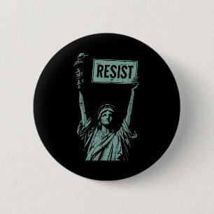 Badge Rond 5 Cm Résistez Au Statut De Liberté Manifestation Droits