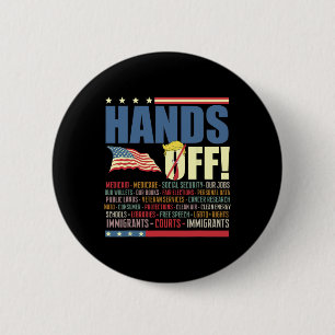 Badge Rond 5 Cm Résistez aux protestations contre Trump
