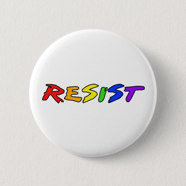 Badge Rond 5 Cm Résistez avec fierté (Devant)