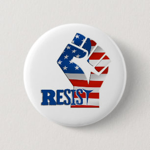 Badge Rond 5 Cm Résistez, le bouton d'égalité des droits de la