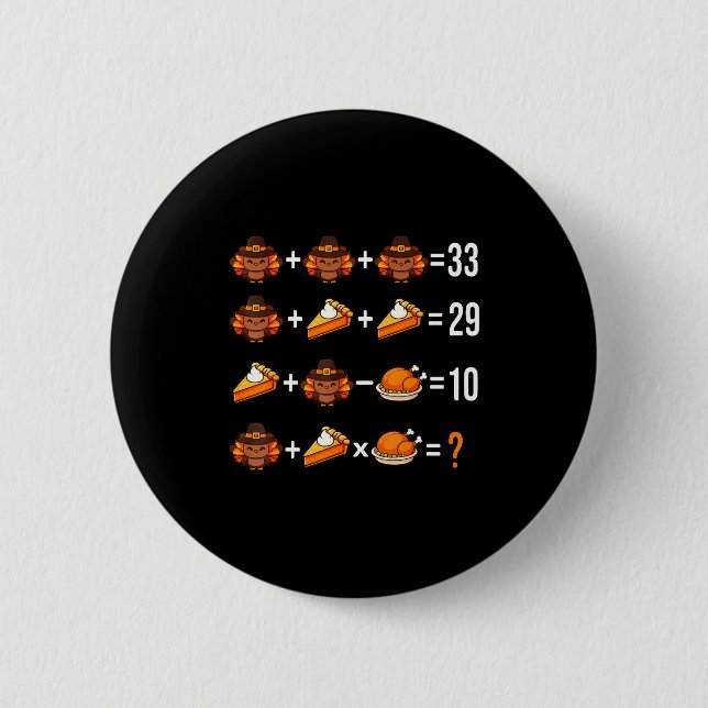 Badge Rond 5 Cm Résolvez le problème drôle 67 Mème Brainrot Math T (Devant)