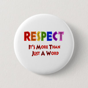 Badge Rond 5 Cm Respect d'arc-en-ciel