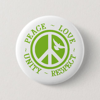 Badge Rond 5 Cm Respect d'unité d'amour de paix