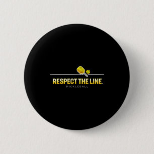 Badge Rond 5 Cm Respecter la ligne typographie pickleball palette