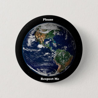 Badge Rond 5 Cm Respectez la terre