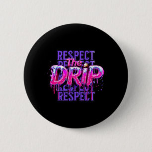 Badge Rond 5 Cm Respectez le goutte à goutte Bysebyll Crème glacée