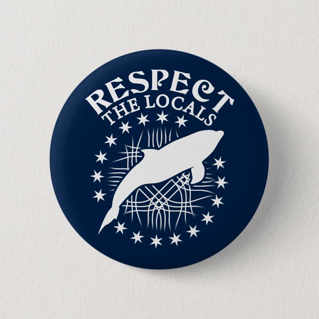 Badge Rond 5 Cm Respectez Les Locaux - Citation De L'Amant Dauphin (Devant)