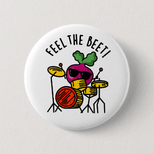 Badge Rond 5 Cm Ressentez La Beet Funny Veggie Pun