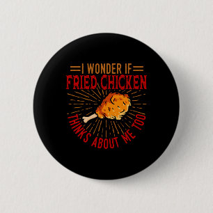 Badge Rond 5 Cm Restaurant Cuisine Amoureux Poulet Frit Chef Cuisi