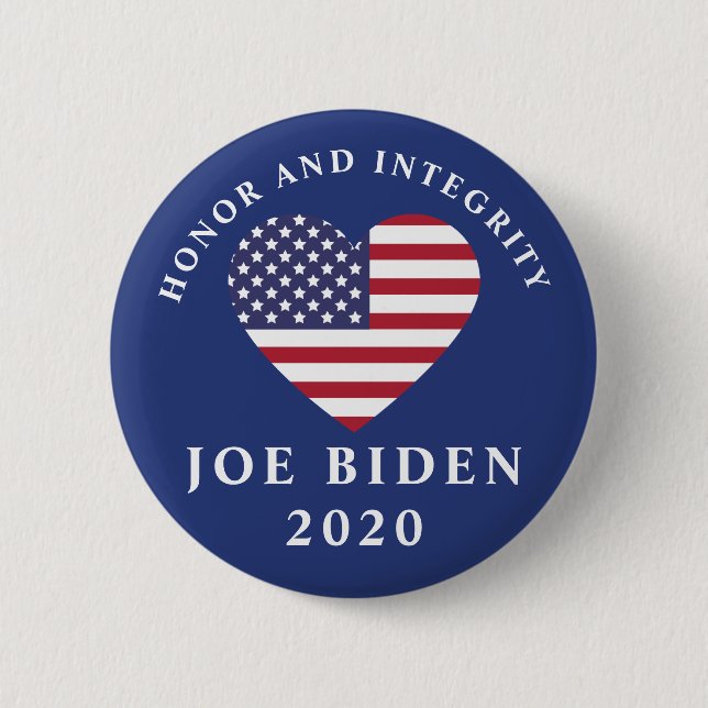 Badge Rond 5 Cm Restaurer Sanity Joe Biden 2020 (Devant)
