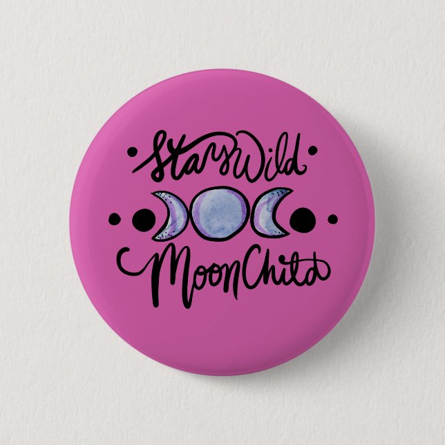 Badge Rond 5 Cm Reste sauvage MoonChild (Devant)
