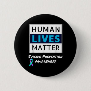 Badge Rond 5 Cm Rester Sensibilisation à la prévention du suicide