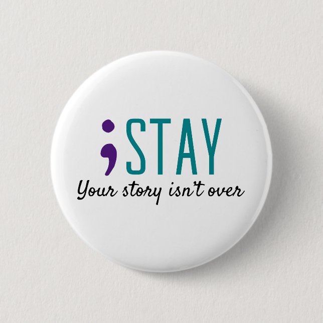 Badge Rond 5 Cm RESTER votre histoire n’est pas sur la pointe de l (Devant)