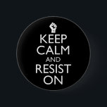 Badge Rond 5 Cm Restez Calme Et Résiste<br><div class="desc">Grand accessoire politique si vous allez voter bleu dans les Midterms 2022 ou l'élection présidentielle de 2024, et se soucier des droits de vote. Si vous suivez la politique et les événements actuels, vous vous inquiétez pour l'avenir de la démocratie, et vous voulez lutter contre la suppression des électeurs, ce...</div>