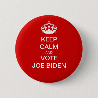 Badge Rond 5 Cm Restez calme et votez Joe Biden