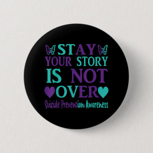 Badge Rond 5 Cm Restez Votre Histoire N'Est Pas Sur La Prévention