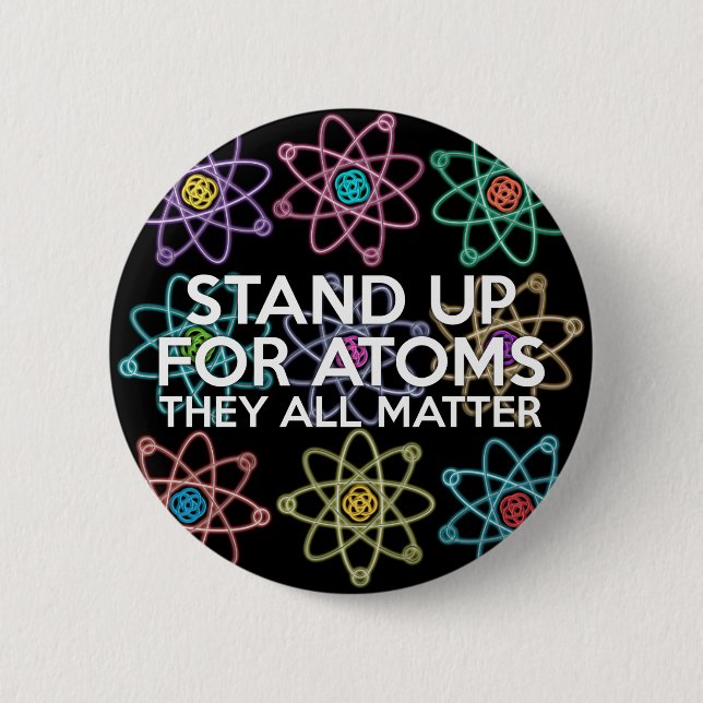 BADGE ROND 5 CM RETENDEZ-VOUS POUR LES ATOMES (Devant)