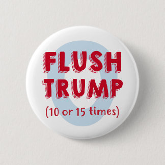 Badge Rond 5 Cm Retirer Trump 10 ou 15 fois