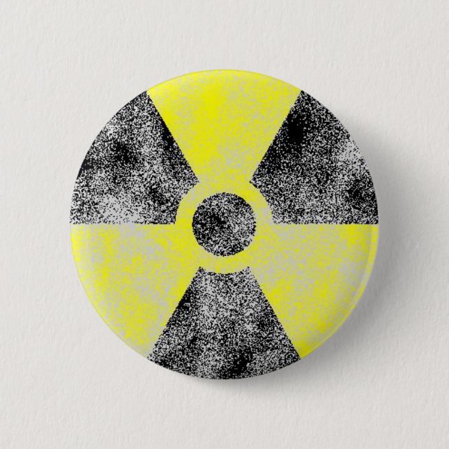Badge Rond 5 Cm Retombées radioactives (Devant)