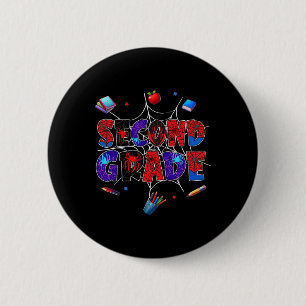 Badge Rond 5 Cm Retour à l'école 2e année garçons joueur premier j