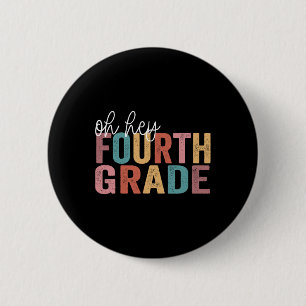 Badge Rond 5 Cm Retour À L'École Étudiants Professeur Oh Hey 4th Q