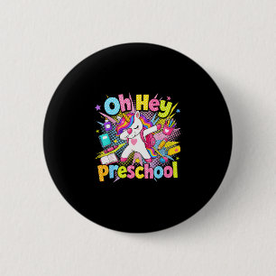 Badge Rond 5 Cm Retour à l'école maternelle licorne enseignants él