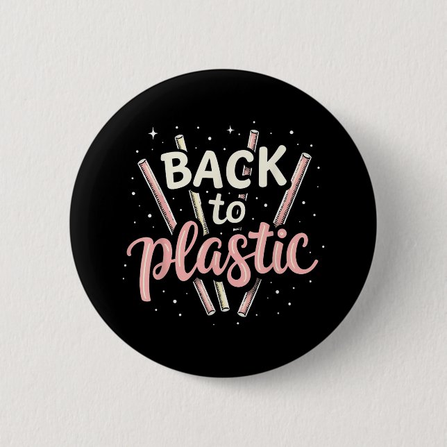 Badge Rond 5 Cm Retour En Plastique (Devant)