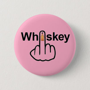 Badge Rond 5 Cm Retournement de la touche Whiskey