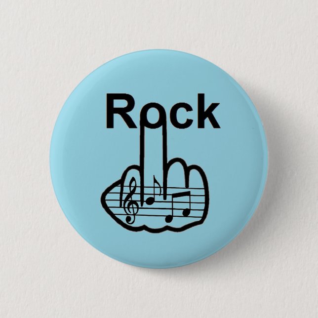 Badge Rond 5 Cm Retournement de roche du bouton (Devant)