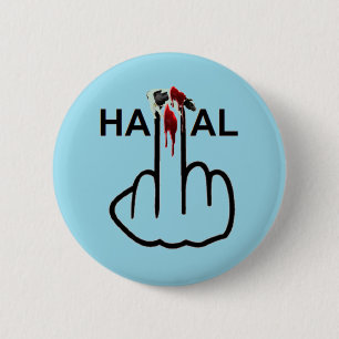 Badge Rond 5 Cm Retournement halal du bouton