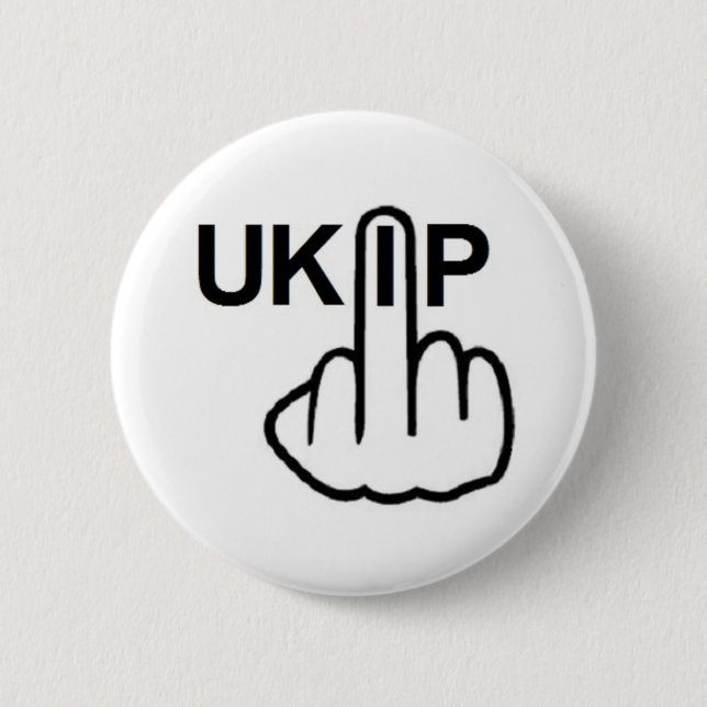 Badge Rond 5 Cm Retournement UKIP du bouton (Devant)