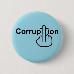 Badge Rond 5 Cm Retourner corruption de bouton