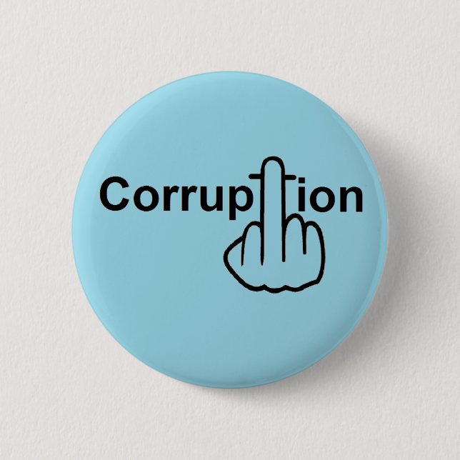 Badge Rond 5 Cm Retourner corruption de bouton (Devant)