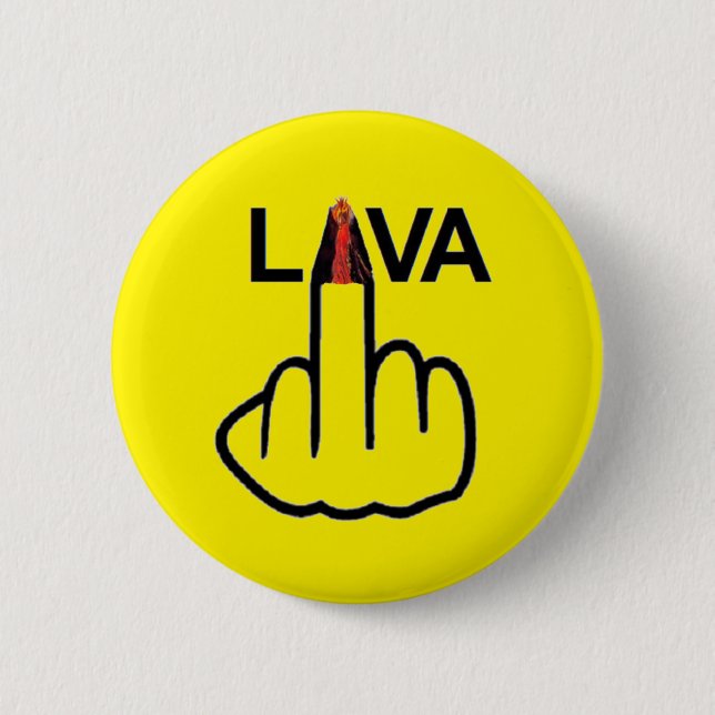 Badge Rond 5 Cm Retourner de lave du bouton (Devant)