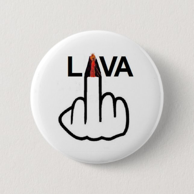 Badge Rond 5 Cm Retourner de lave du bouton (Devant)