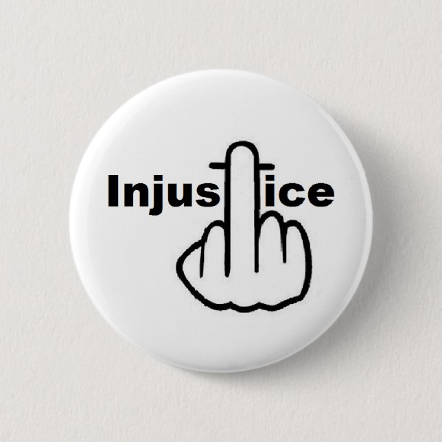 Badge Rond 5 Cm Retourner d'injustice du bouton (Devant)