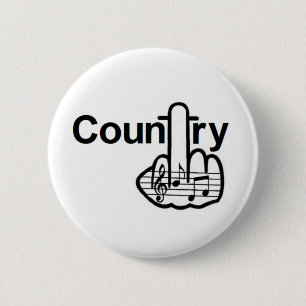 Badge Rond 5 Cm Retourner du pays du bouton